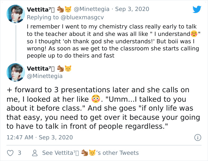 Twitter User Says Teachers Shouldn&rsquo;t Force Anxious Students To Present In Front Of The Class, Sparks A Heated Discussion