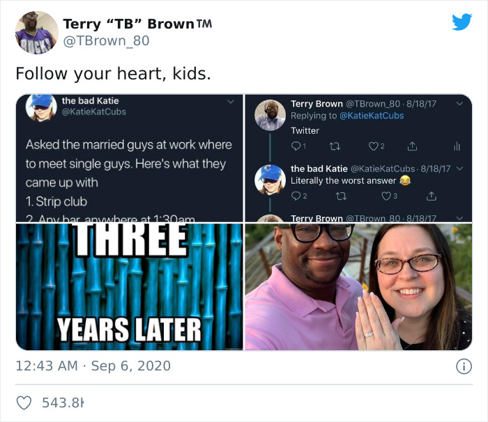 Woman Gets Engaged To The Man Who Suggested That She Should Look For Single Guys On Twitter Woman Gets Engaged To The Man Who Suggested That She Should Look For Single Guys On Twitter