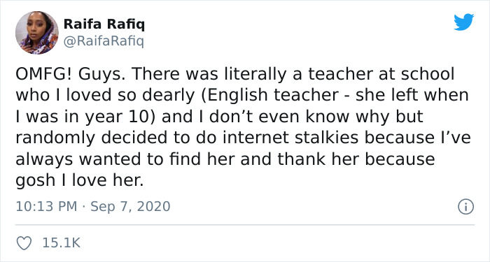 'I’ve Always Wanted To Find Her And Thank Her Because Gosh, I Love Her': Woman Tracks Down Her Favorite High School Teacher On Twitter And Leaves People In Tears
