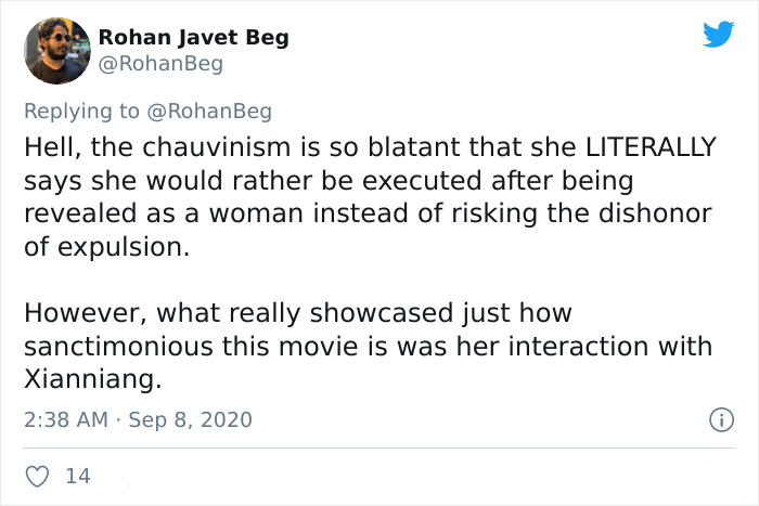 Guy On Twitter Points Out Why Disney&rsquo;s Mulan (2020) Is Effectively Chinese Propaganda