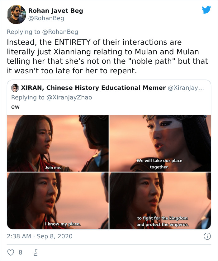 Guy On Twitter Points Out Why Disney&rsquo;s Mulan (2020) Is Effectively Chinese Propaganda
