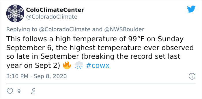 Snow Falls In Colorado Just 48 Hours After A Record Heatwave And It Proves Nothing Is Impossible In 2020 Snow Falls In Colorado Just 48 Hours After A Record Heatwave And It Proves Nothing Is Impossible In 2020