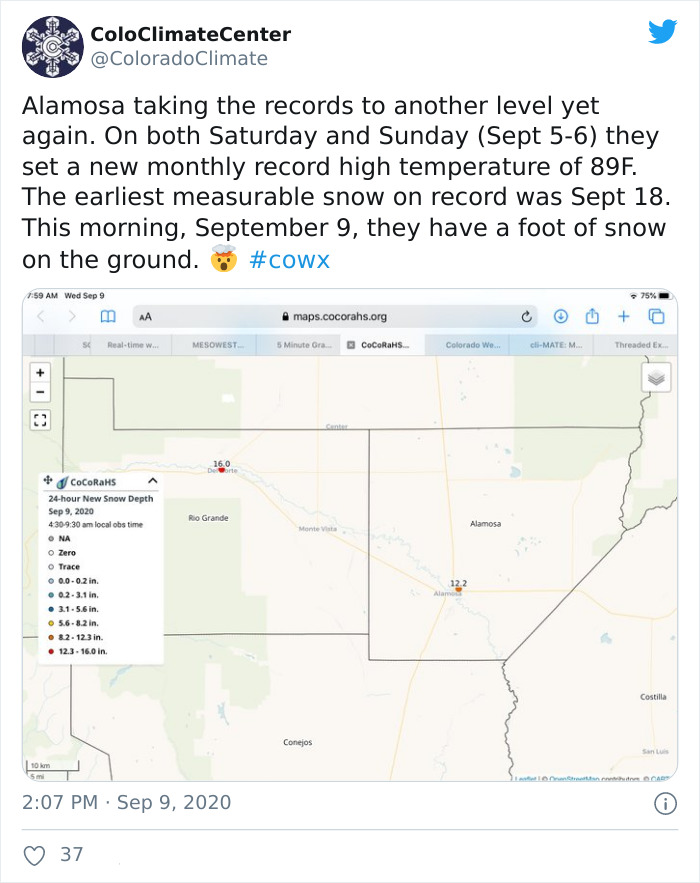 Snow Falls In Colorado Just 48 Hours After A Record Heatwave And It Proves Nothing Is Impossible In 2020 Snow Falls In Colorado Just 48 Hours After A Record Heatwave And It Proves Nothing Is Impossible In 2020