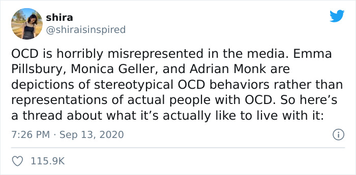 After Getting Tired Of People Misinterpreting It In The Media, Twitter User Explains What It’s Really Like To Live With OCD After Getting Tired Of People Misinterpreting It In The Media, Twitter User Explains What It’s Really Like To Live With OCD