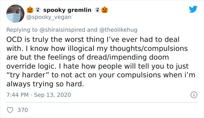 After Getting Tired Of People Misinterpreting It In The Media, Twitter User Explains What It’s Really Like To Live With OCD After Getting Tired Of People Misinterpreting It In The Media, Twitter User Explains What It’s Really Like To Live With OCD