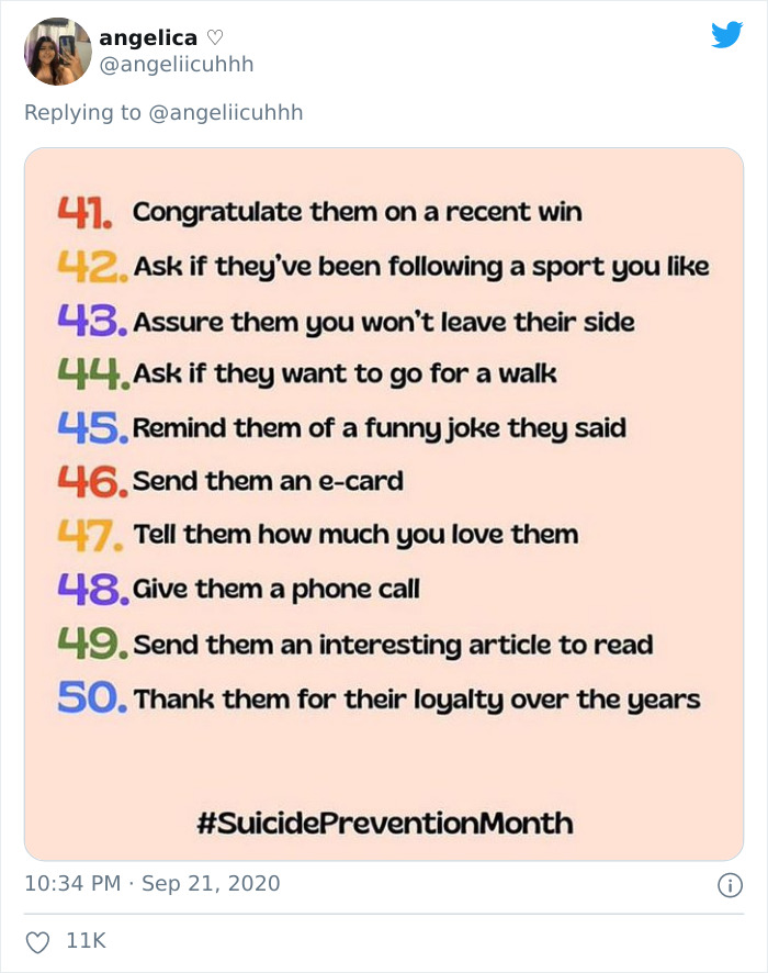 Woman Lists 50 Ways In Which You Can Reach Out To Someone Without Asking 'How Are You' And Many People Find It Helpful Woman Lists 50 Ways In Which You Can Reach Out To Someone Without Asking 'How Are You' And Many People Find It Helpful