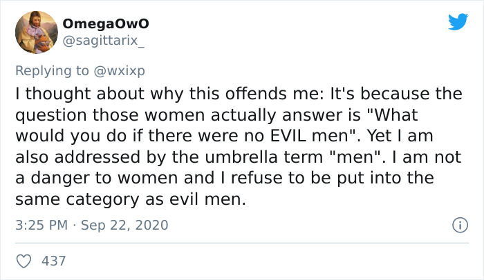 18 Saddening Replies To The Question ‘What Would You Do If There Were No Men On Earth For 24 Hours’ Shared On TikTok 18 Saddening Replies To The Question ‘What Would You Do If There Were No Men On Earth For 24 Hours’ Shared On TikTok