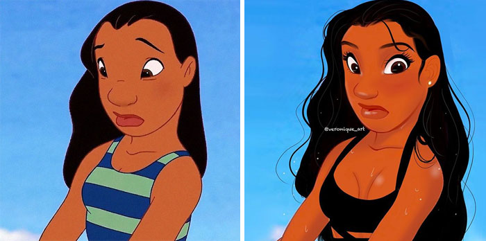 Artist Reimagines Disney Characters As Modern Day Women And Men, People Love It Artist Reimagines Disney Characters As Modern Day Women And Men, People Love It