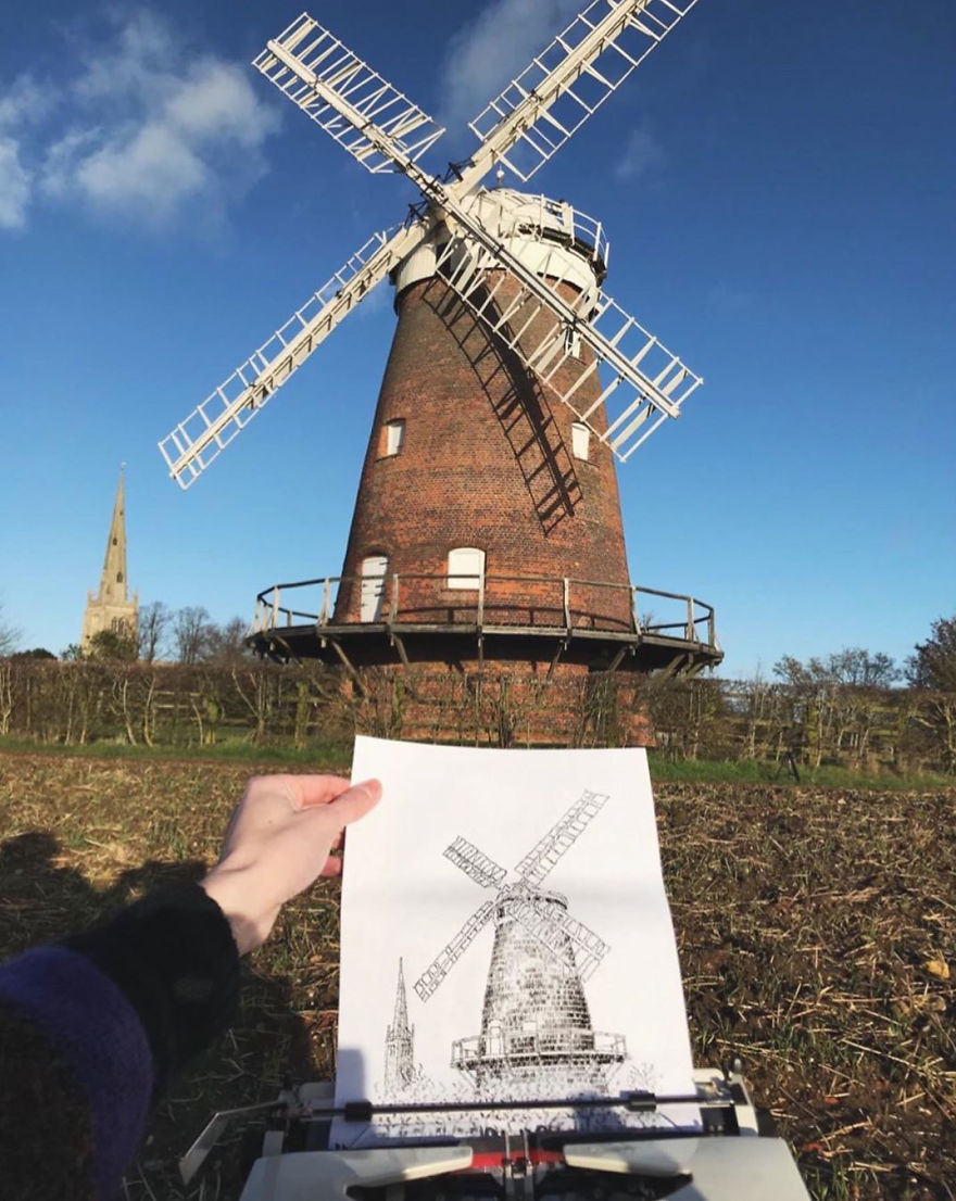 This Young Artist Makes Amazing Drawings With A Typewriter