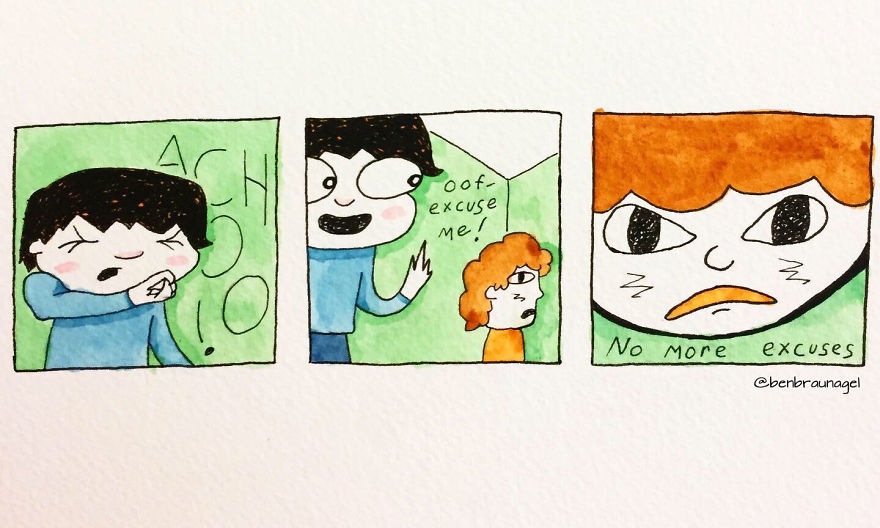 I Make Silly Watercolor Comics (Very Cool) (17 Pics)