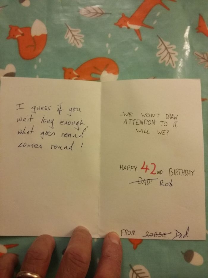 This Dad&rsquo;s Revenge Birthday Card After 28 Years Goes Viral