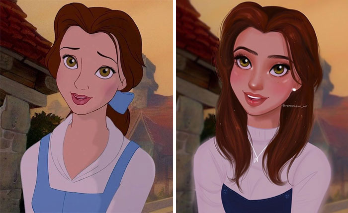 Artist Reimagines Disney Characters As Modern Day Women And Men, People Love It Artist Reimagines Disney Characters As Modern Day Women And Men, People Love It
