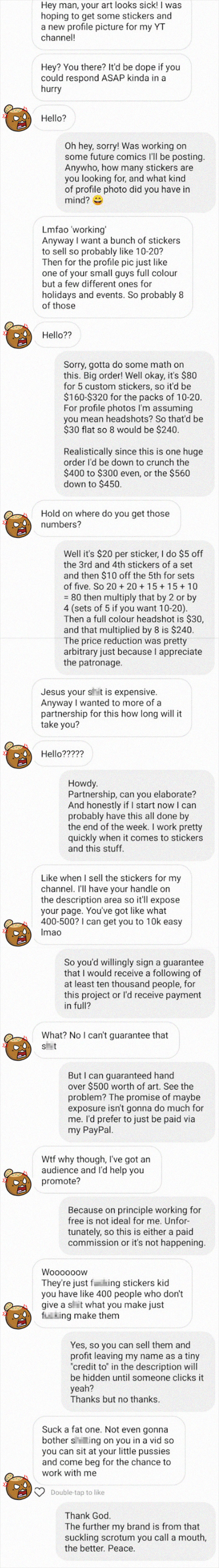 I Started Actually Taking My Art Seriously About A Month Ago, And I Got My First Choosing Beggar... I Think I've Made It Big Guys