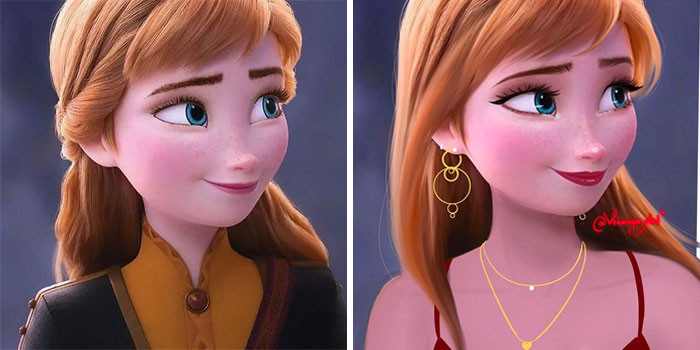 Artist Reimagines Disney Characters As Modern Day Women And Men, People Love It Artist Reimagines Disney Characters As Modern Day Women And Men, People Love It