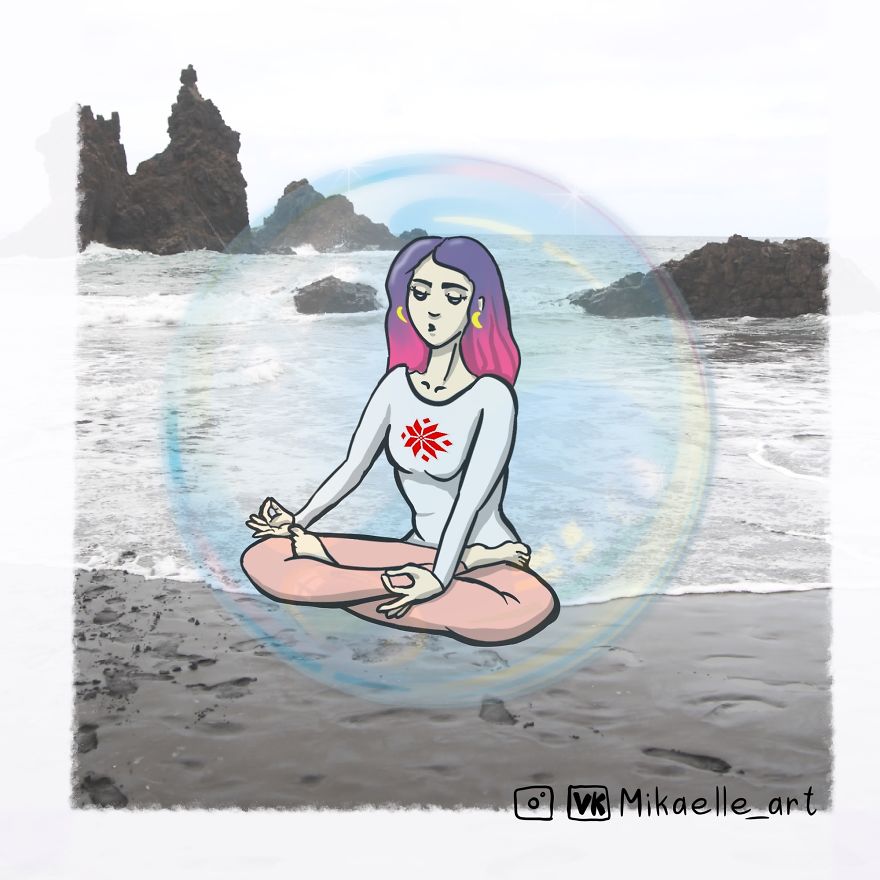 Sometimes The Best You Can Do Is Just Sitting And Balancing With Your Inner Self