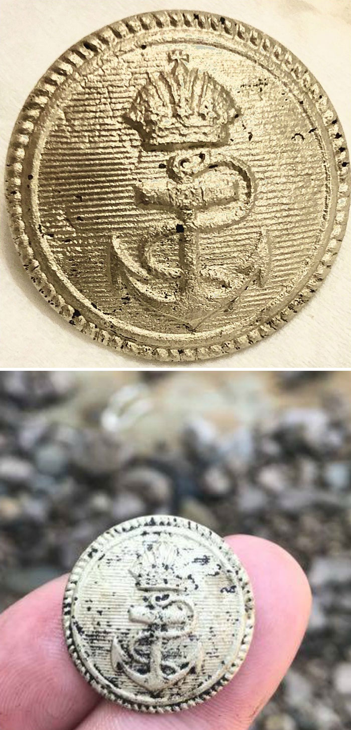 Button From An Austro-Hungarian Marine Uniform