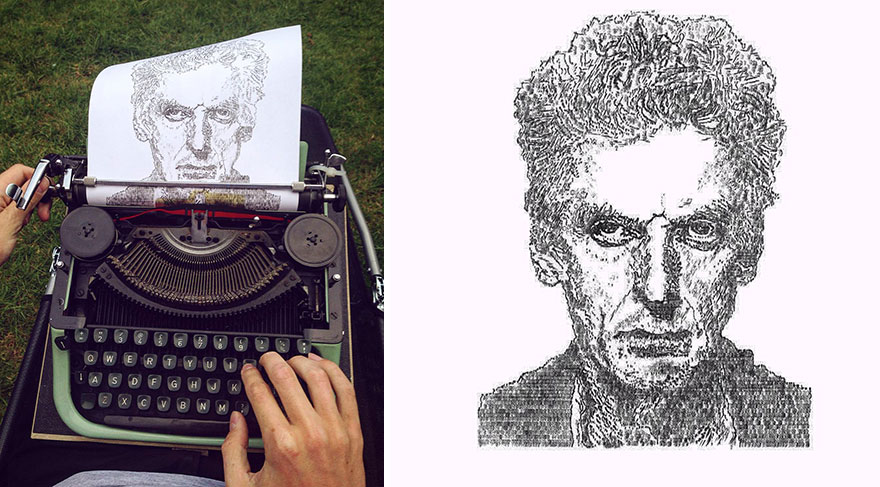 This Young Artist Makes Amazing Drawings With A Typewriter