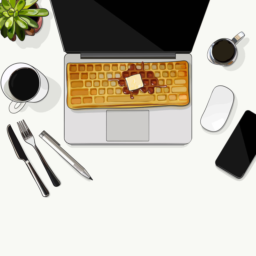 Artist With A Sweet Tooth Makes Punny Junk Food Illustrations Artist With A Sweet Tooth Makes Punny Junk Food Illustrations