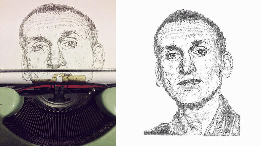 This Young Artist Makes Amazing Drawings With A Typewriter