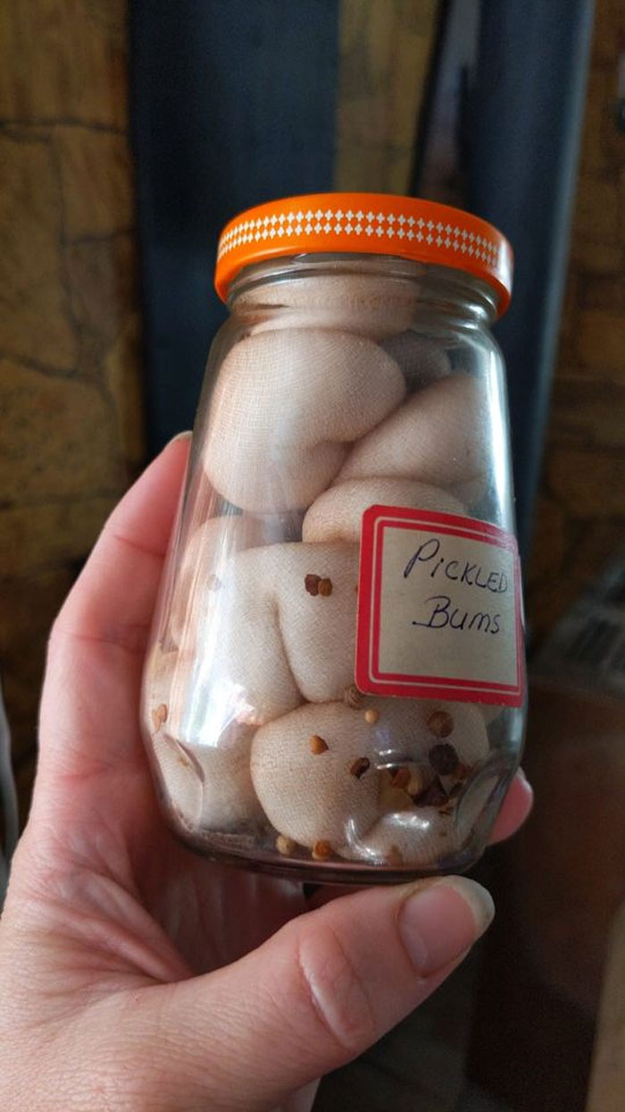 My Daughter Would Not Leave The Garage Sale Without These "Pickled Bums"