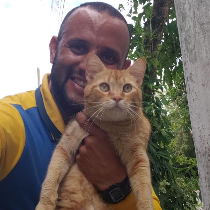 This Brazilian Postman Breaks The Stereotype That Dogs Don't Like Postmen (120 Pics)