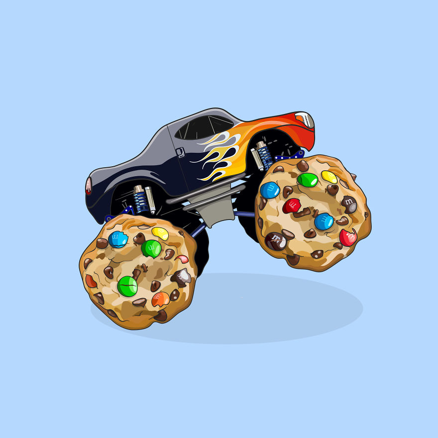 Artist With A Sweet Tooth Makes Punny Junk Food Illustrations