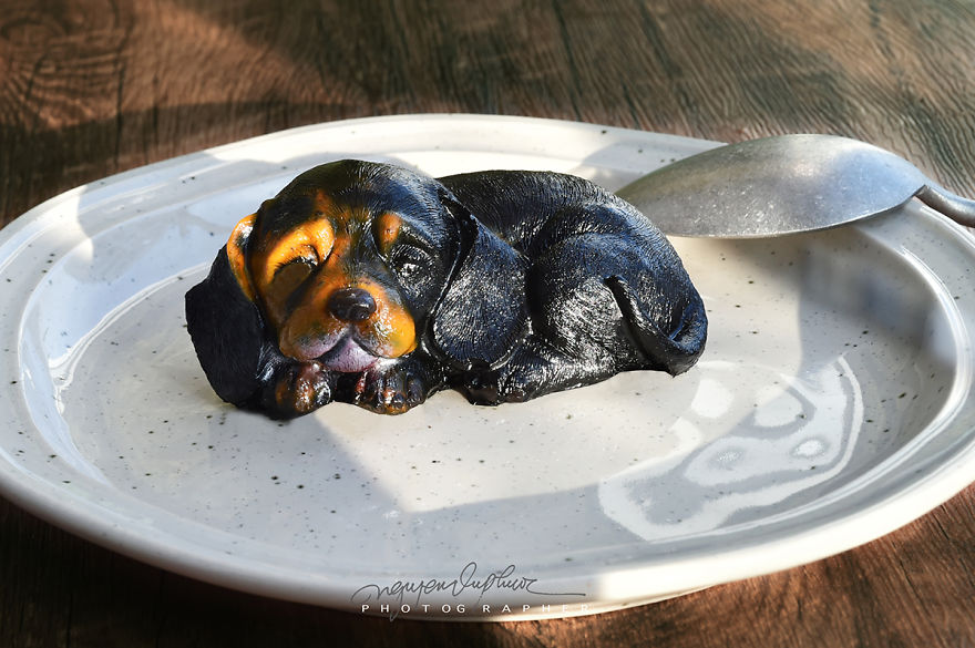 For Mid-Autumn Festival, We Made These Puppy Cakes For Our Daughter Instead Of Traditional Ones For Mid-Autumn Festival, We Made These Puppy Cakes For Our Daughter Instead Of Traditional Ones