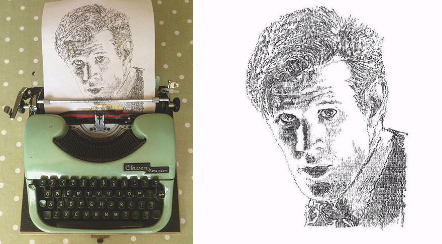 This Young Artist Makes Amazing Drawings With A Typewriter