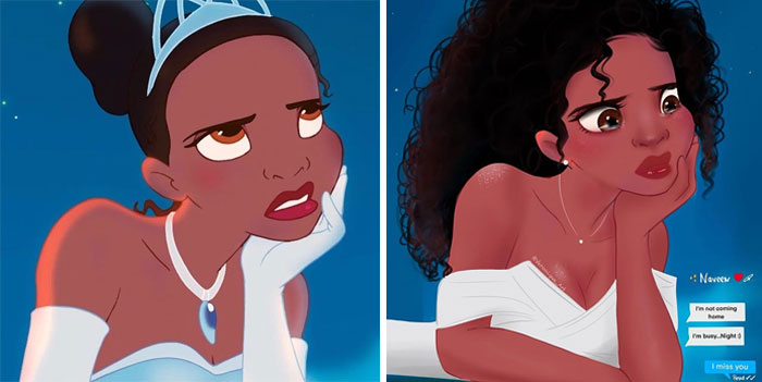 Artist Reimagines Disney Characters As Modern Day Women And Men, People Love It Artist Reimagines Disney Characters As Modern Day Women And Men, People Love It