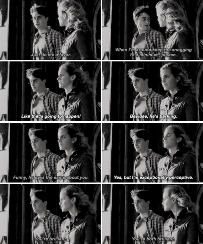 Harry And Hermione Talk About Ron (Half Blood Prince)