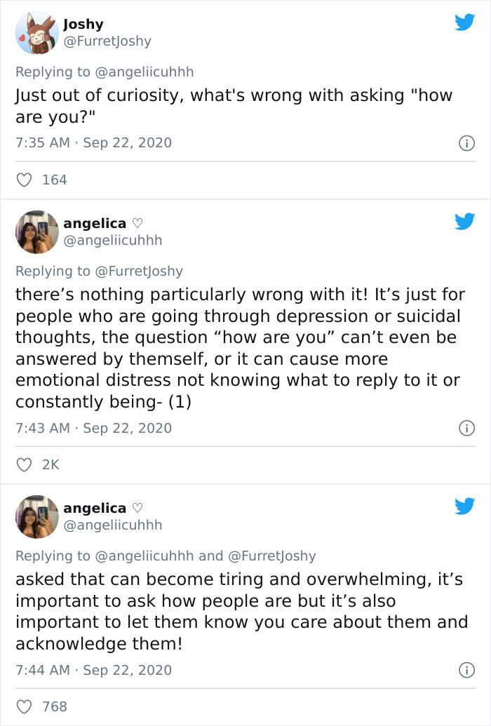 Woman Lists 50 Ways In Which You Can Reach Out To Someone Without Asking 'How Are You' And Many People Find It Helpful