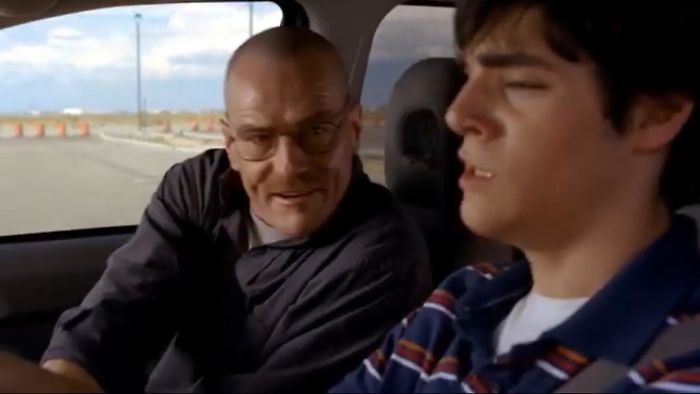 In Breaking Bad (2008-2013) Walt Jr. Has Trouble Hitting The Brakes. He Is Braking Bad
