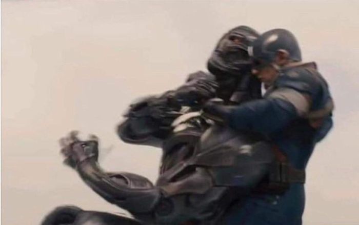 In Avengers: Age Of Ultron, Captain America Attempts To Choke Ultron. This Is Because He Is From The 1930s And Doesn’t Understand What A Robot Is