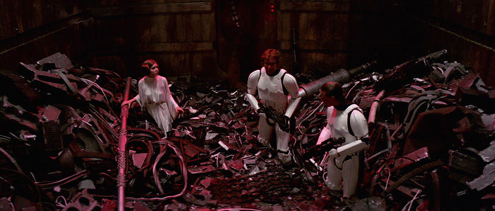 In Star Wars: Episode Iv: A New Hope (1977) Luke, Han And Leia Are Trapped In Garbage That Will Eventually Kill Them All. This Is Foreshadowing Of How Garbage The Sequel Trilogy Is.