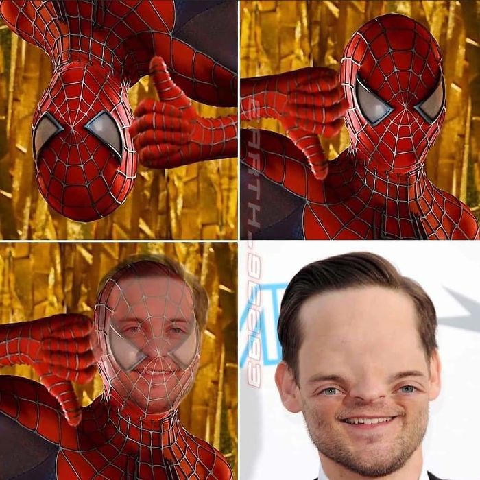 In Spiderman (2002), Despite Popular Thinking, Peter Parker Is Not Spiderman, Because His Head Is Too Fuc**ing Big