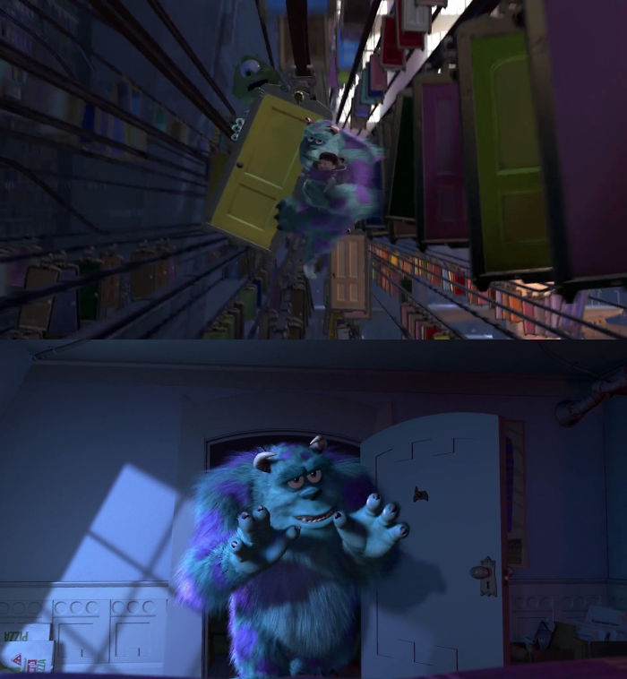 In Monsters, Inc. (2001), Monsters Come Out Of Doors Instead Of Closets Because They Are Not Gay.