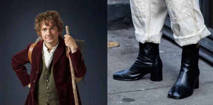While Filming The Hobbit (2012), Actor Martin Freeman Wore 4 Inch Heels To Reach The Height Of A Hobbit.