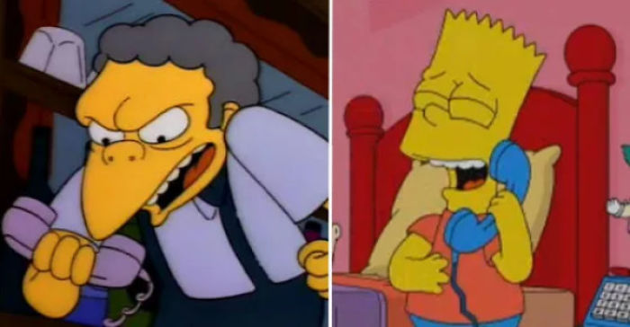 In The TV-Show The Simpsons, Bart Constantly Pushes Moe Szyslak Into Near-Violent Rage. This Is Because Moe Is A Bart Ender