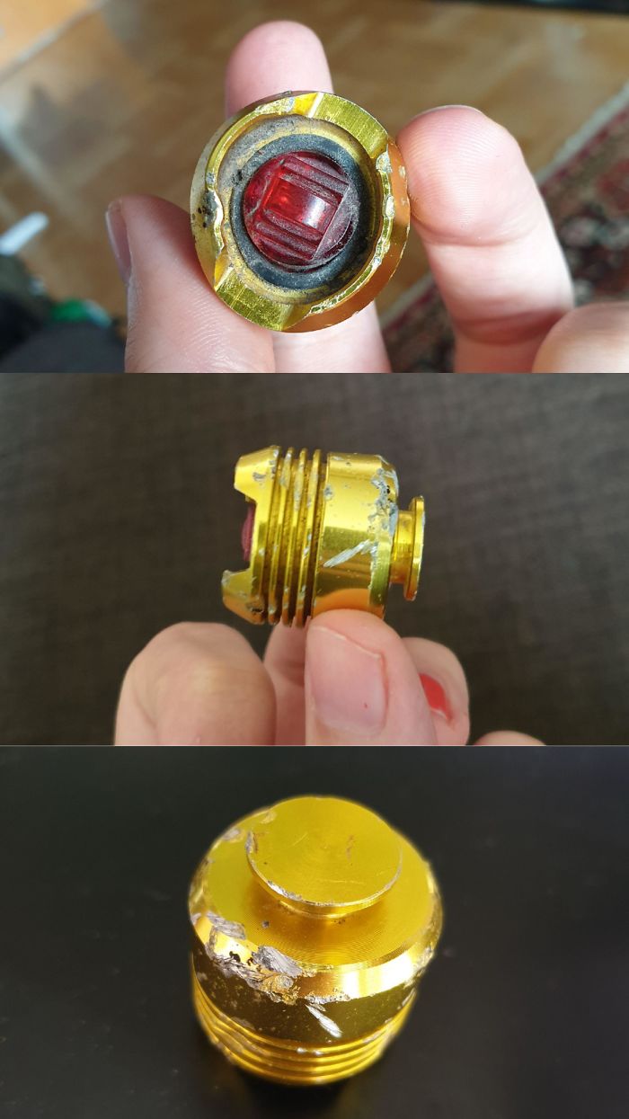 Found This Thing On The Street ~2 Years Ago. The Red Light Was Glowing Brightly For About Five Days And Then Dimly For Almost Three Weeks Before Fully Going Out. Looks Like It's Been Run Over A Couple Times Too