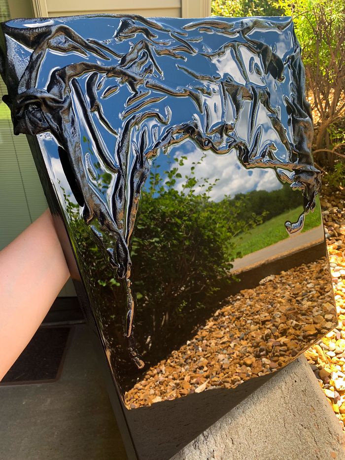 My Abstract Piece Looks Like A Melting Mirror