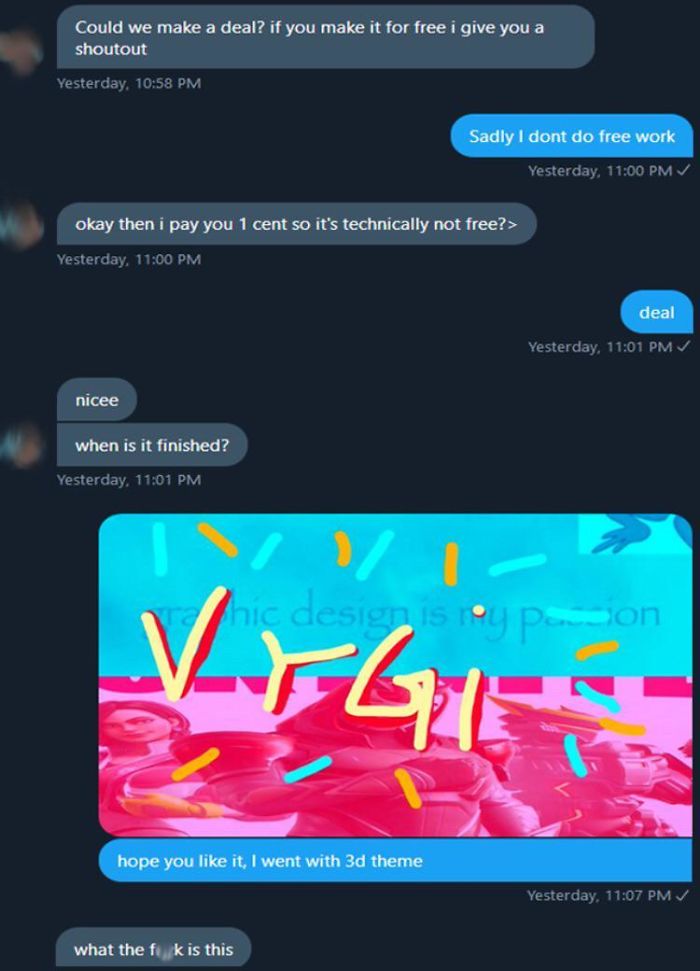 He Got What He Paid For