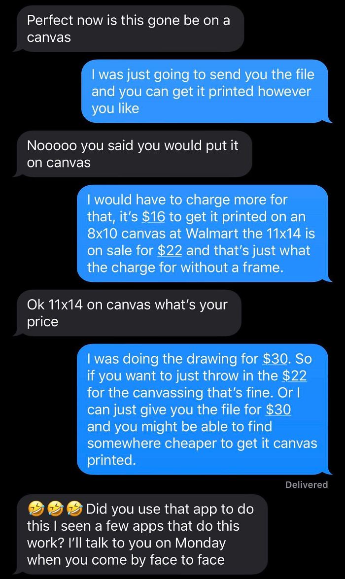 Don’t Do Commissions For Coworkers, And Always Get The Money Up Front