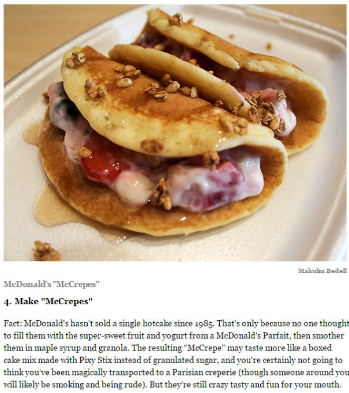 Mcdonalds Life Hacks