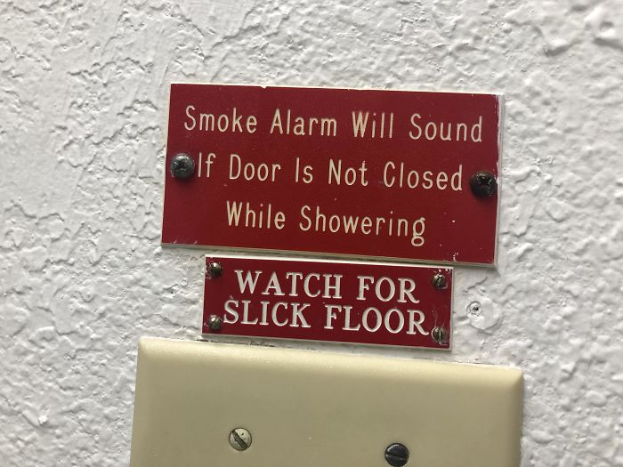 And Of Course The Fan Was Broken In This Hotel Bathroom