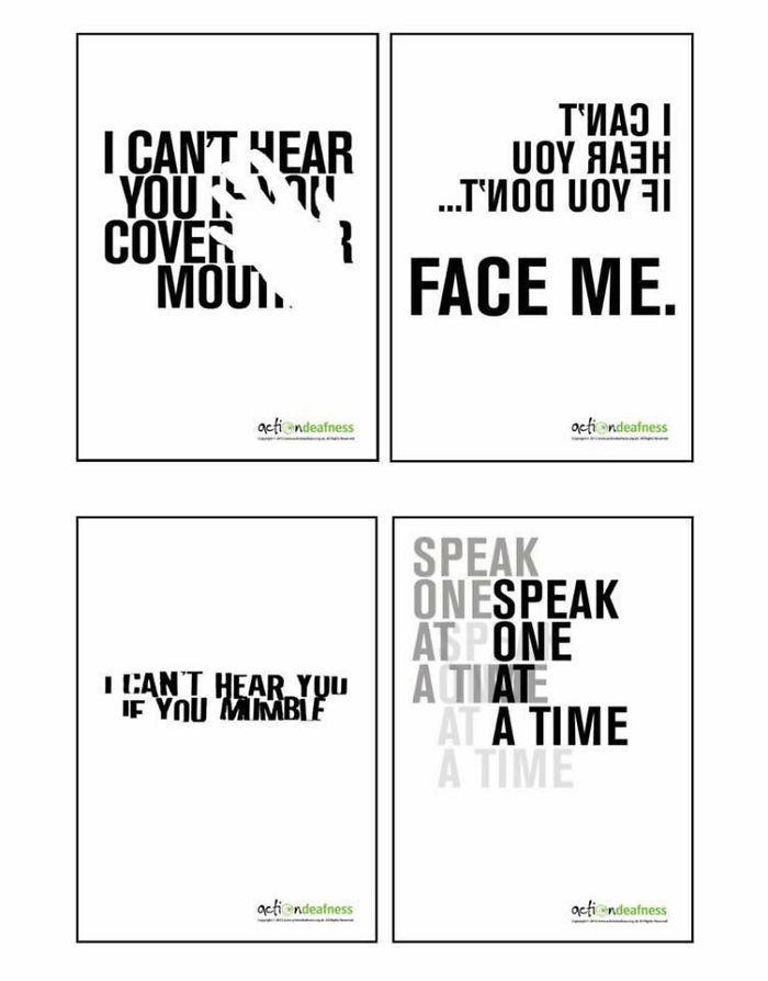Posters For Deaf Awareness