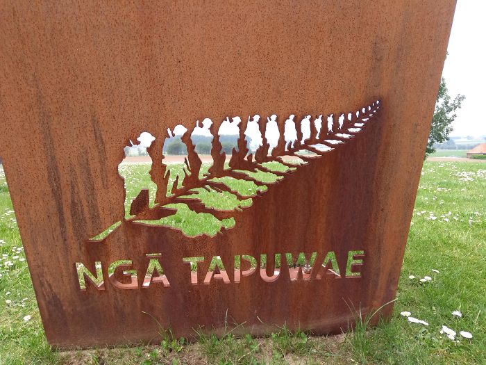 This New Zealand Remambrance Plaque In Flanders