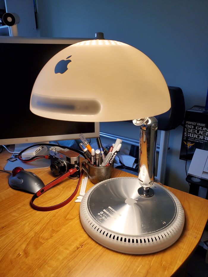 I Repurposed My Broken Imac, Touch Controlled Dimmable, Even The USB Ports Works As Phone Charger