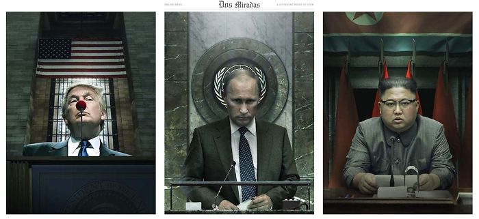 “A Different Point Of View” - A Print Advertisement Created By Tbwa, Argentina For Dos Miradas, An “Online News Medium That Proposes A Different Point Of View From The Traditional Newspapers.”