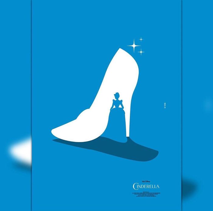 Minimalist Poster Design For Cinderella