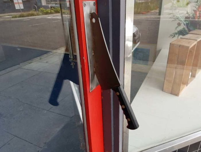 This Door Handle At A Butcher's